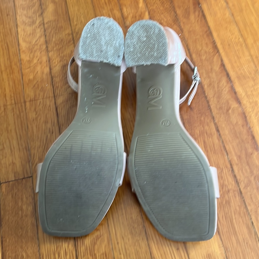 Nude Block Heel Sandals - Picture 4 of 5